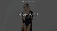 Desktop Screenshot of myahmarie.com