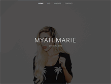 Tablet Screenshot of myahmarie.com